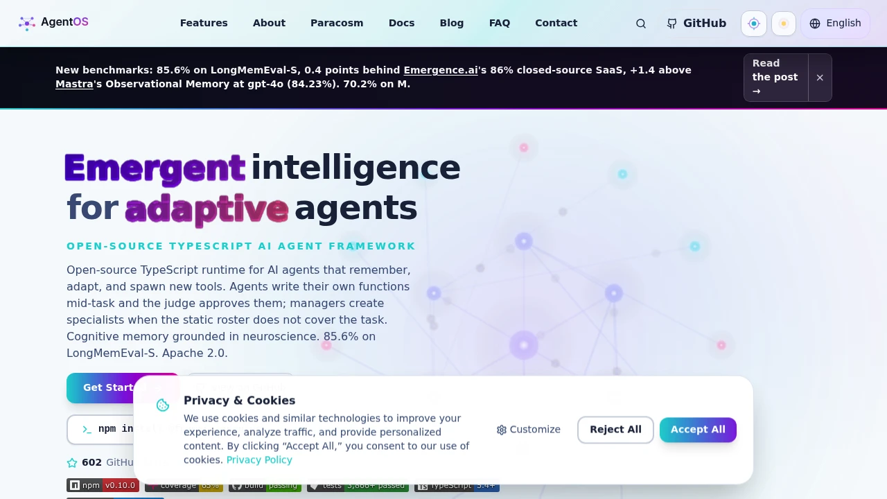 AgentOS screenshot 1