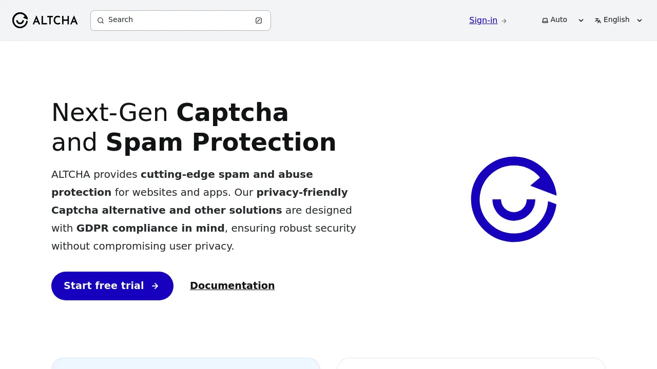 Screenshot of ALTCHA