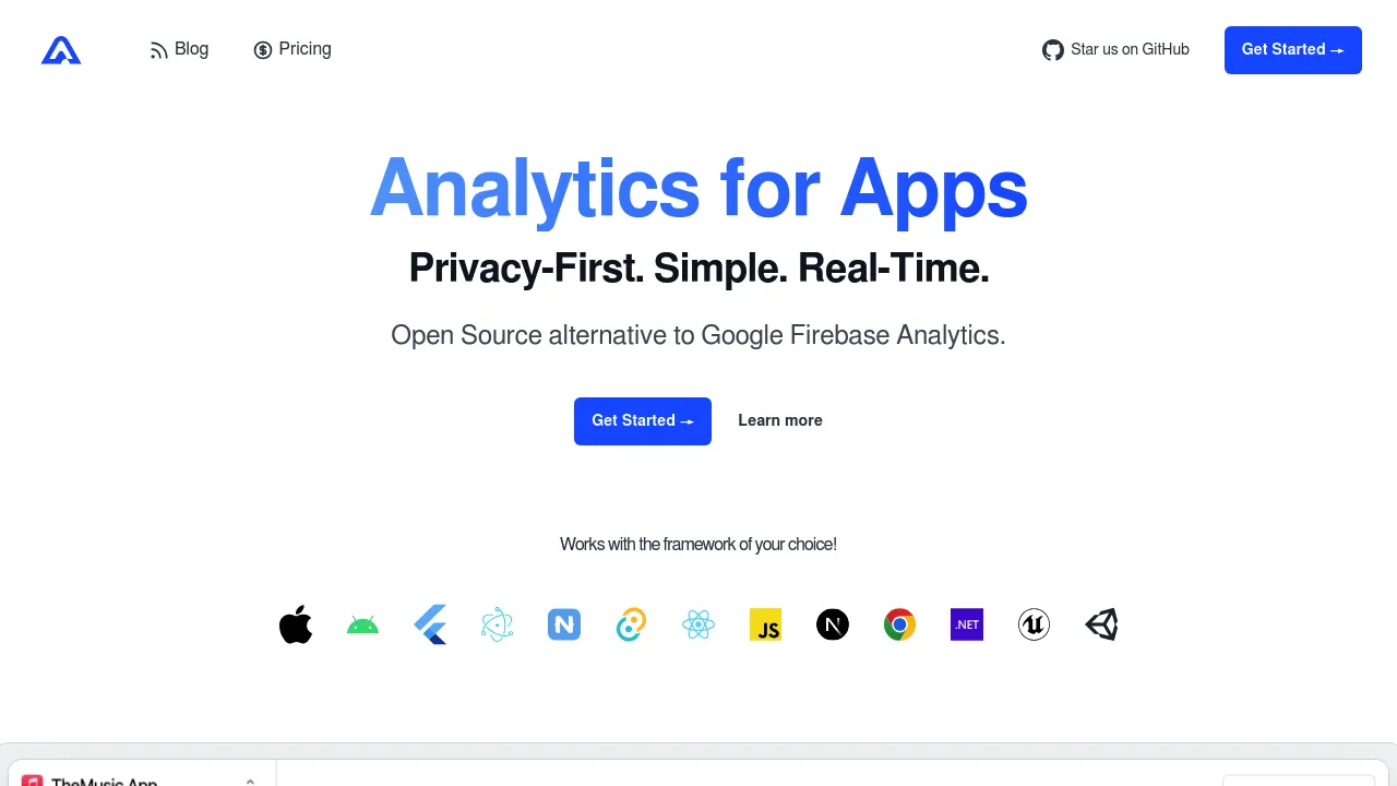 Screenshot of Aptabase