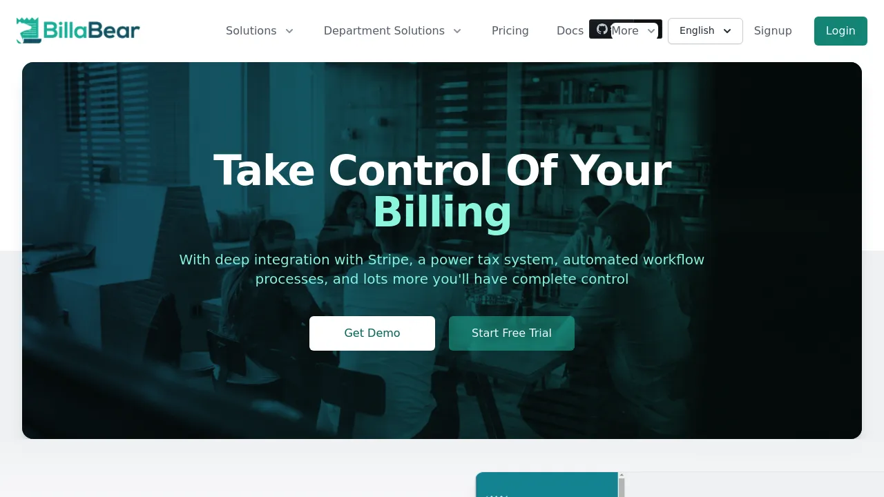 Screenshot of BillaBear