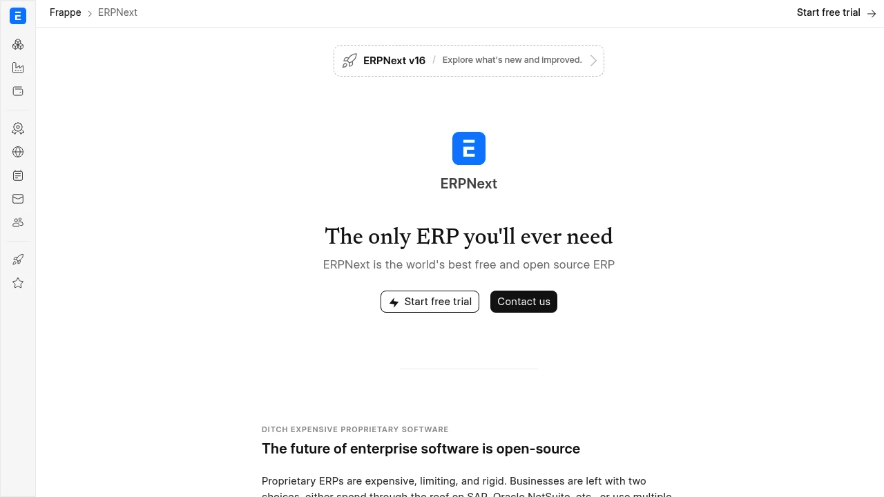 ERPNext screenshot 1