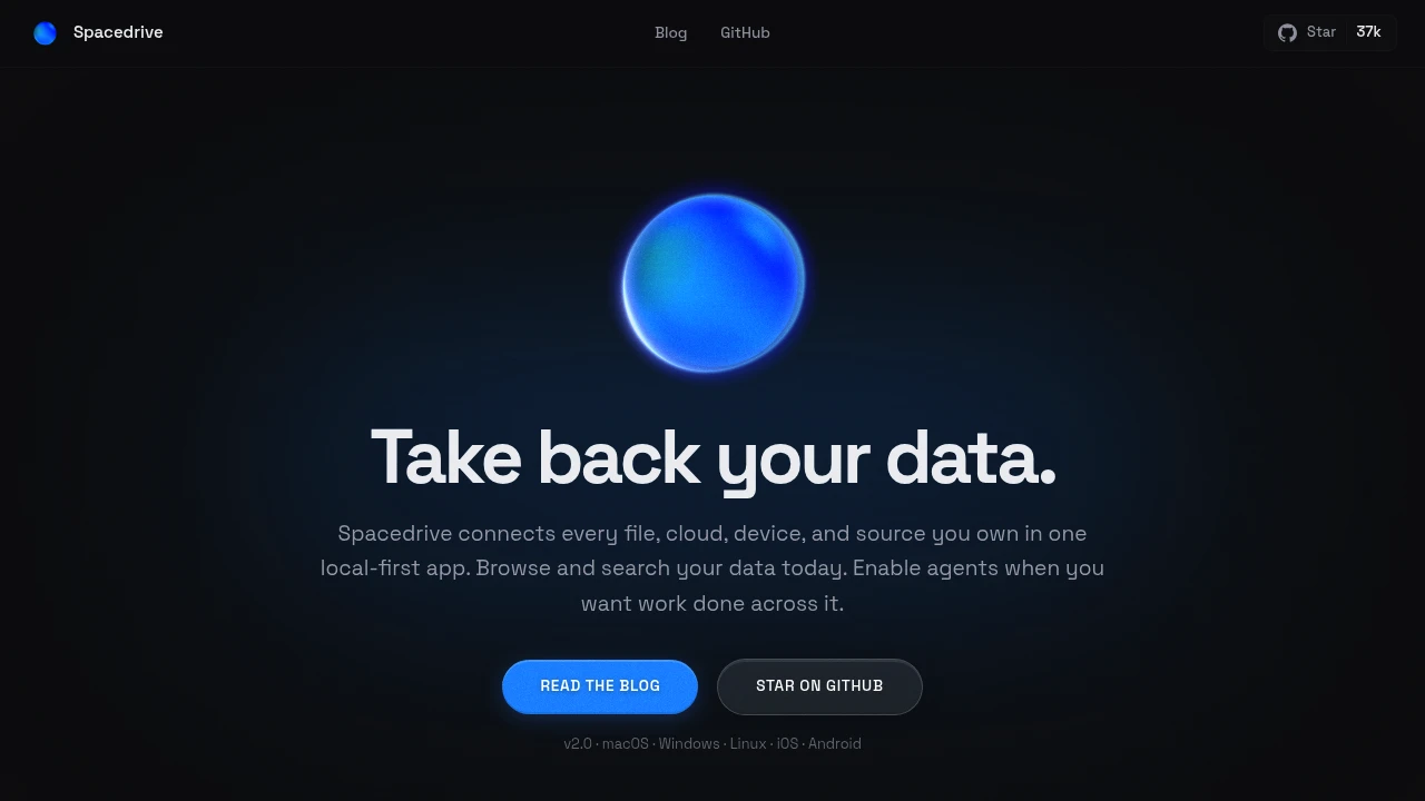 Spacedrive screenshot 1