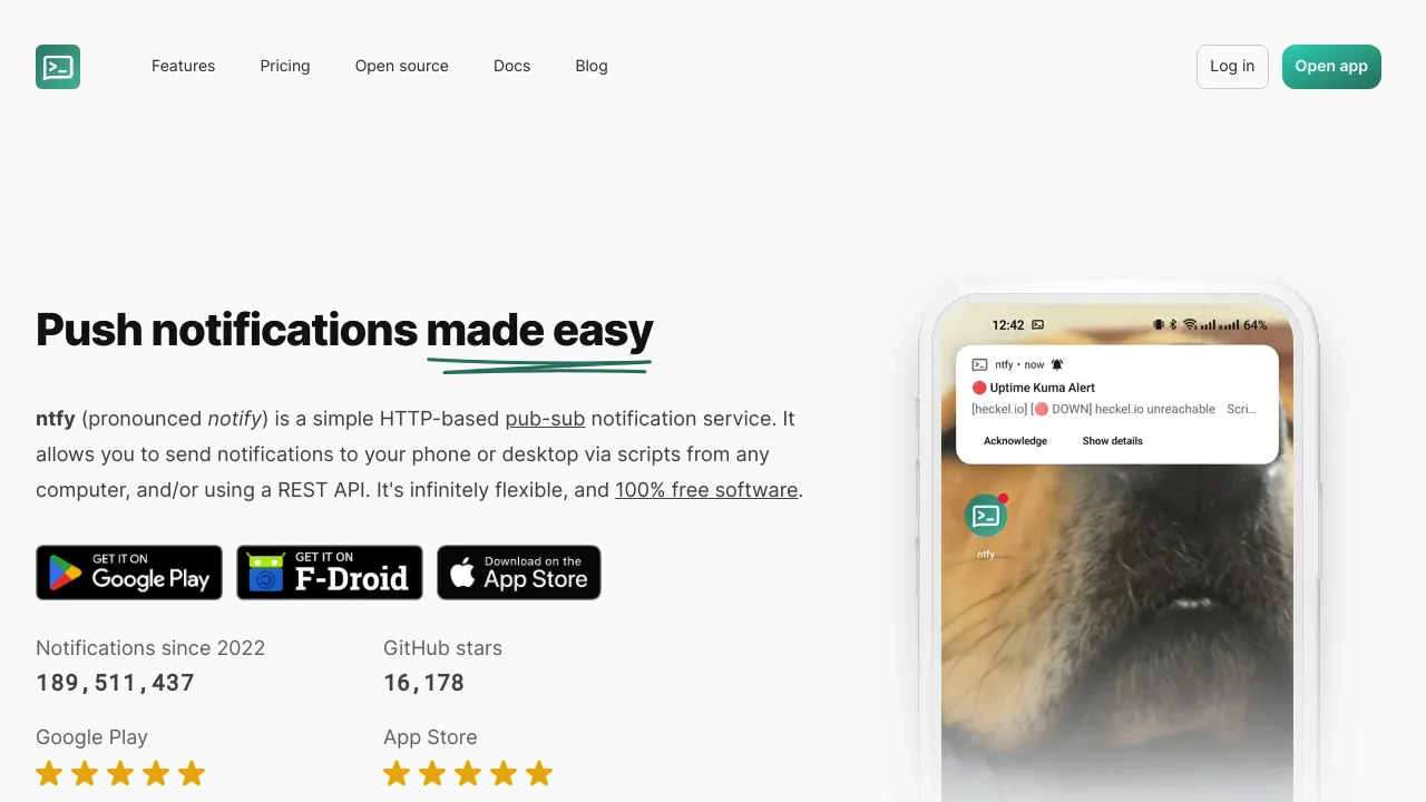 ntfy.sh screenshot 1