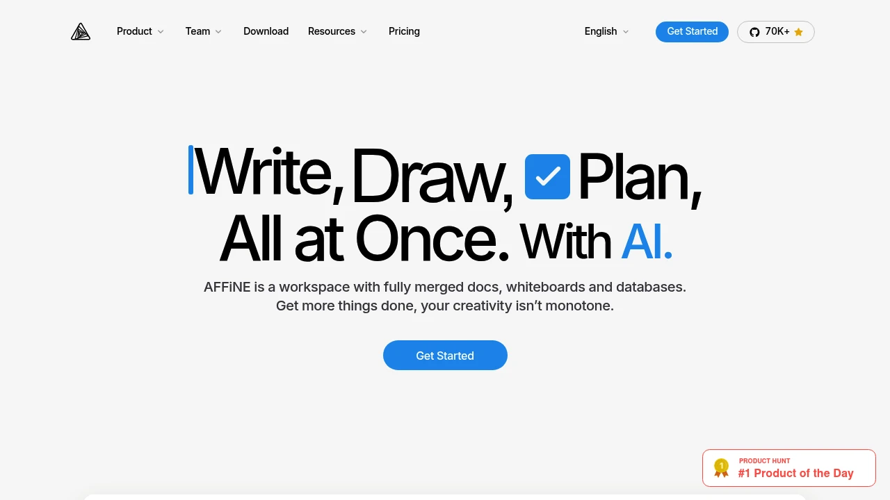 AFFiNE screenshot 1