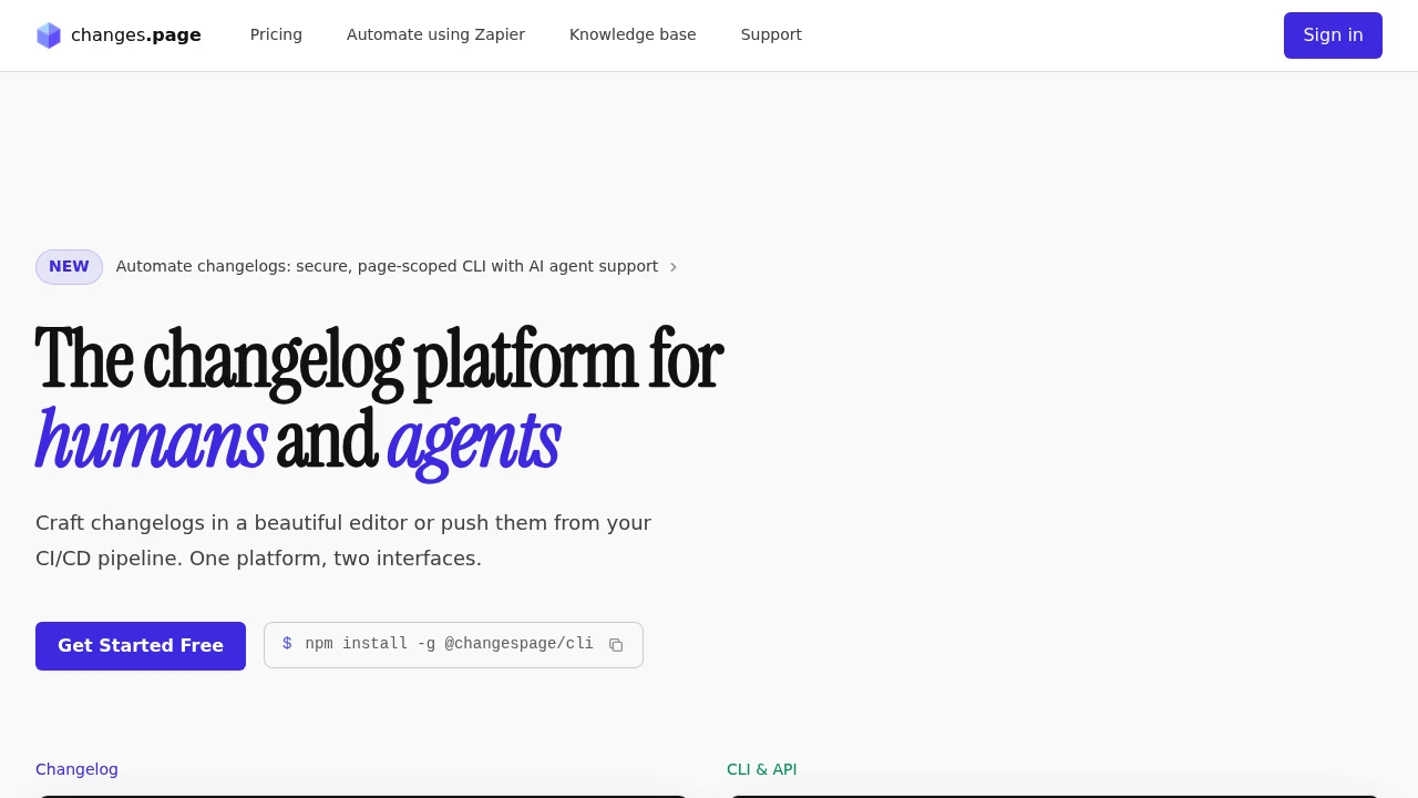 Changes.Page screenshot 1