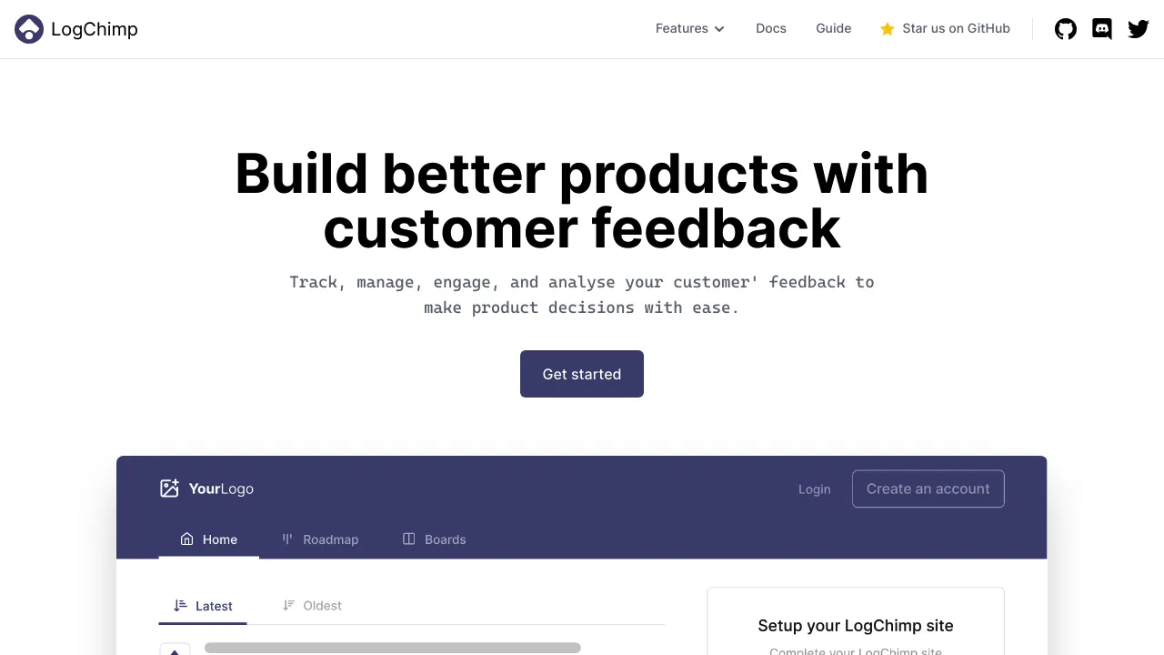 LogChimp screenshot 1