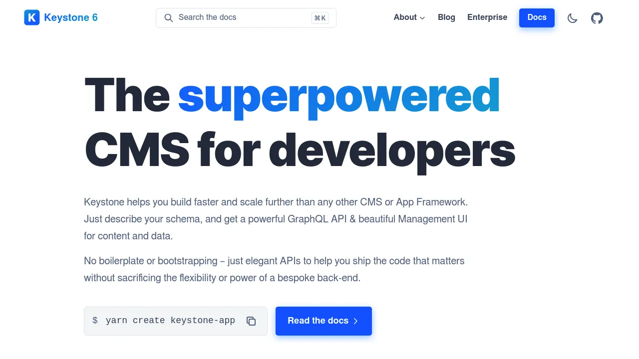 KeystoneJS screenshot 1