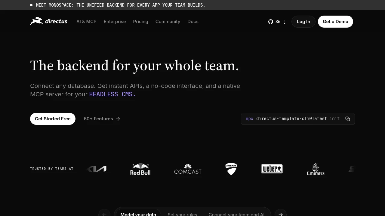 Directus screenshot 1