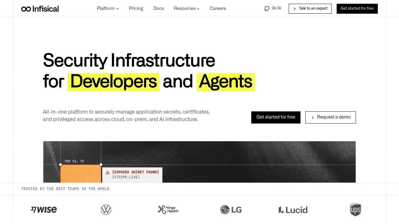 Infisical screenshot 1