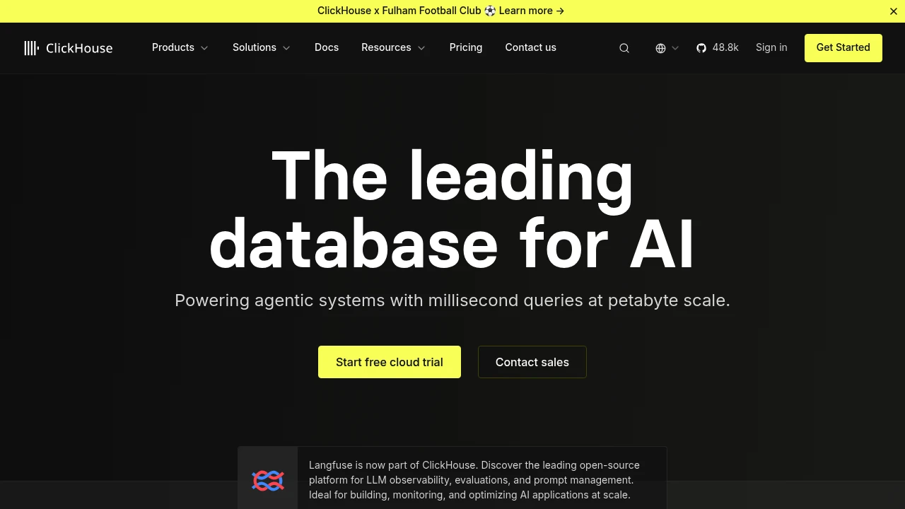 ClickHouse screenshot 1