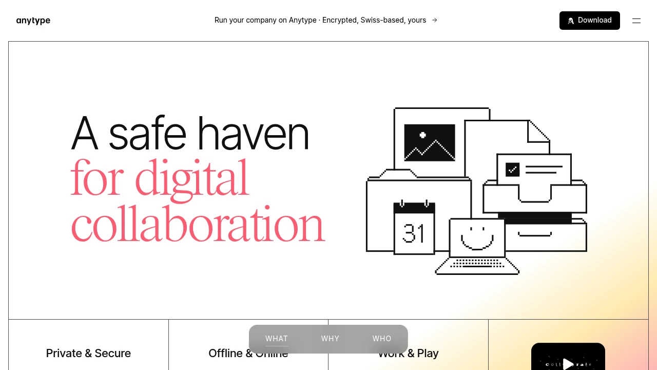 Screenshot of AnyType