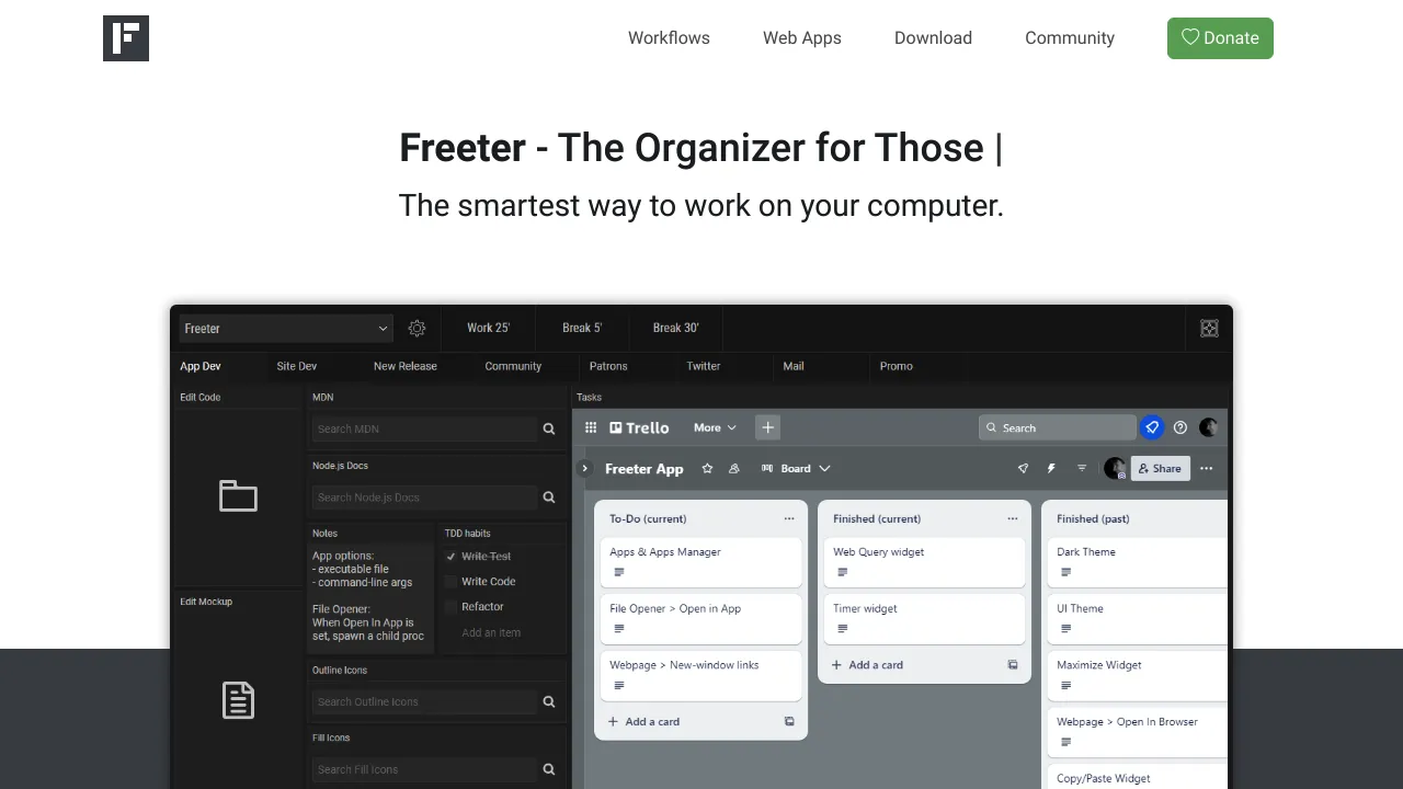 Freeter screenshot 1