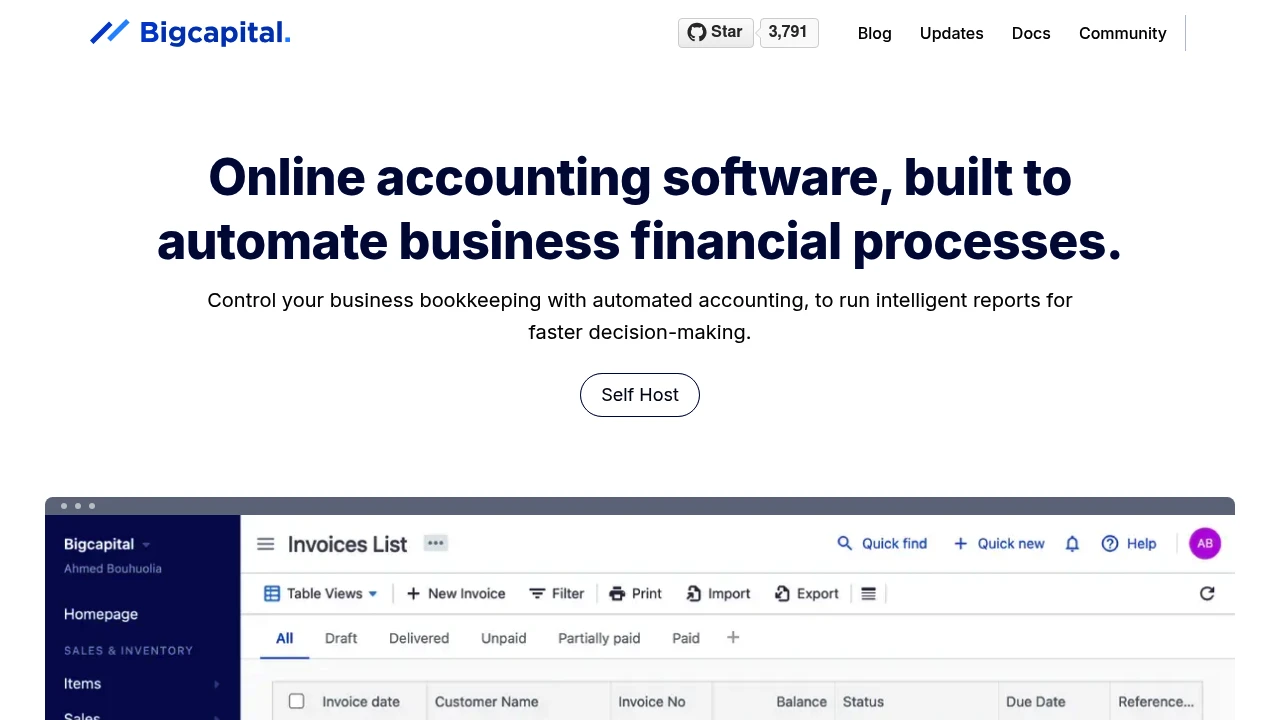 Bigcapital screenshot 1