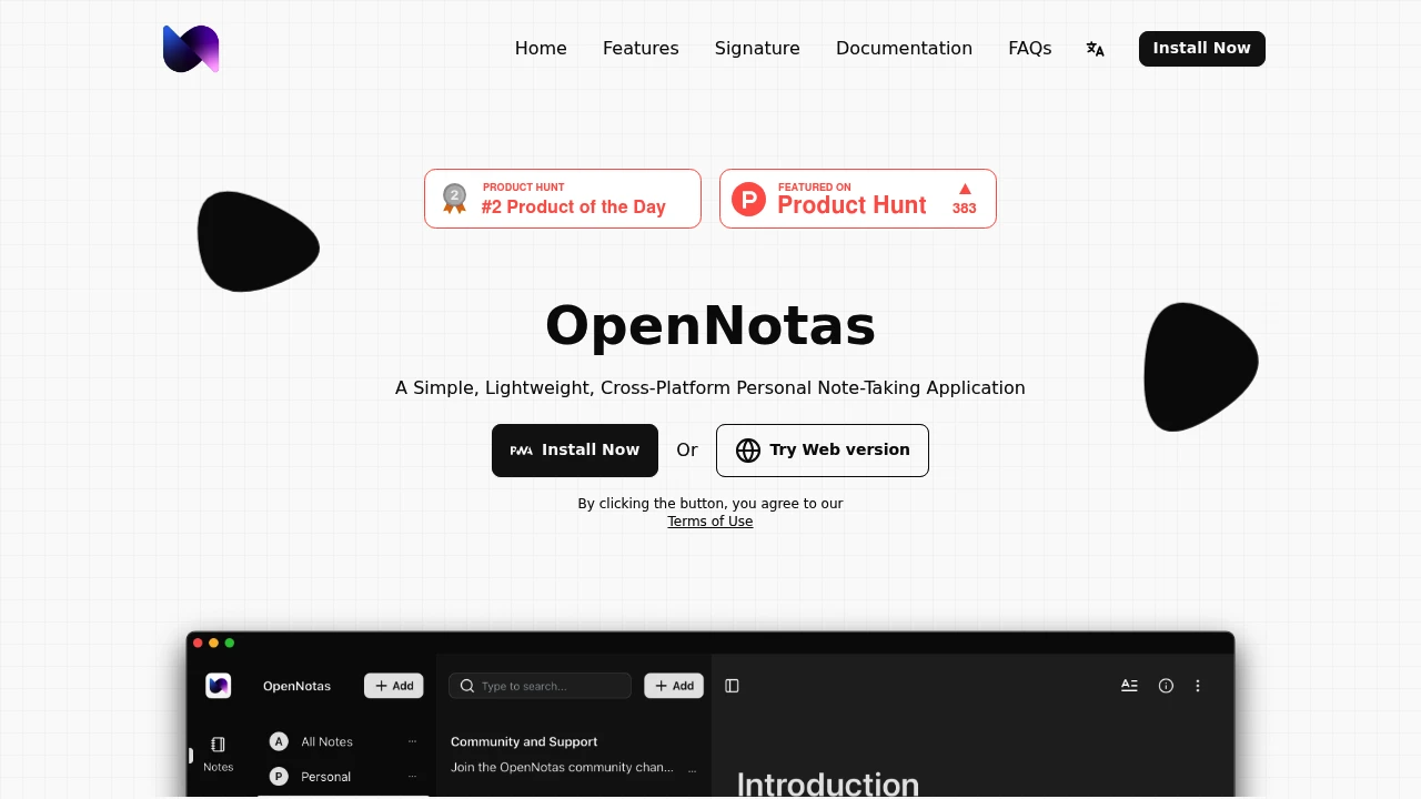 OpenNotas screenshot 1