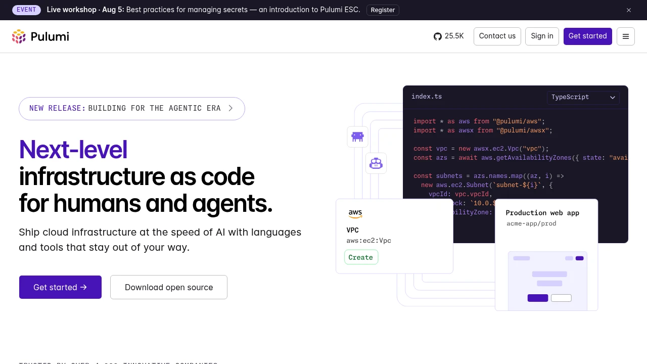 Pulumi screenshot 1