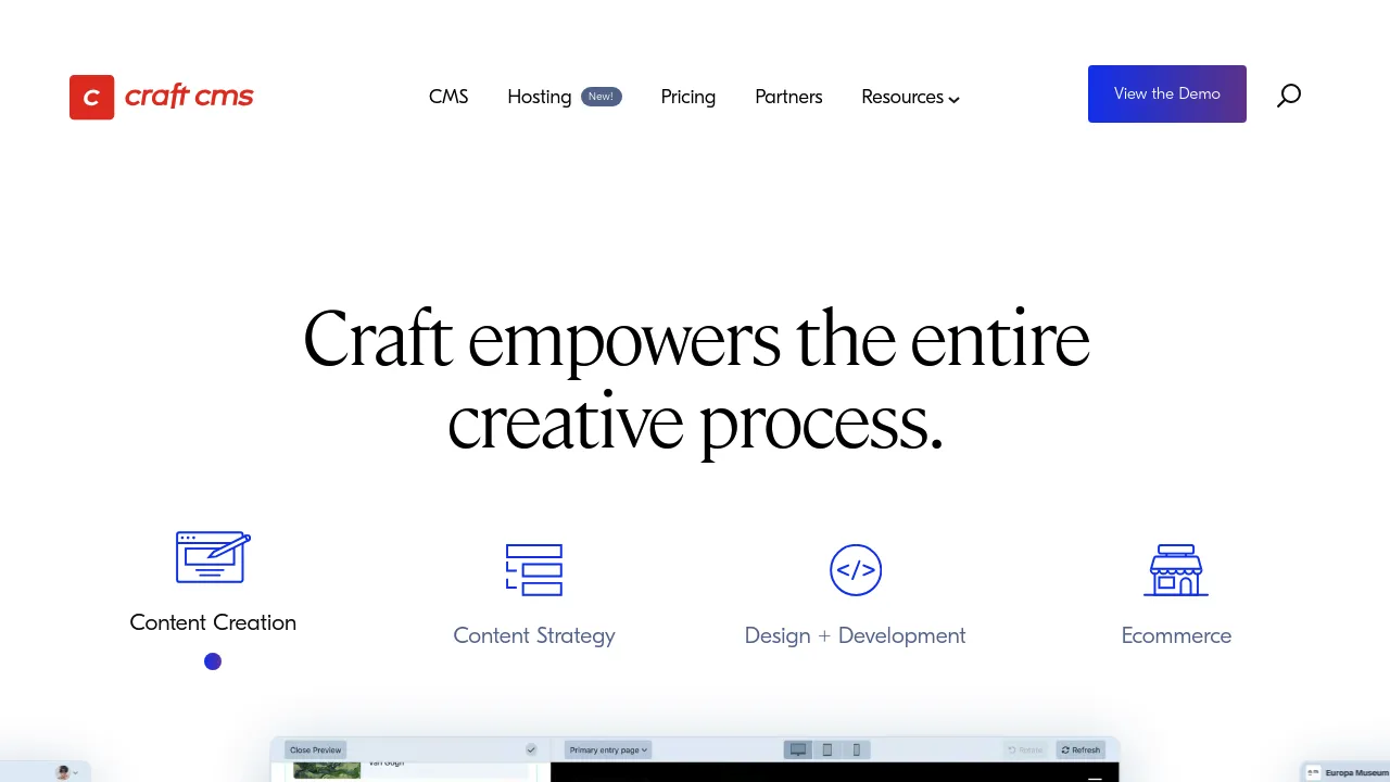 Craft CMS screenshot 1