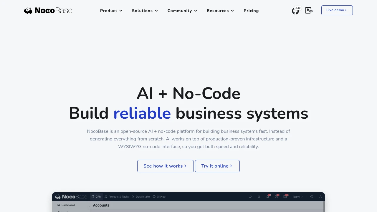 NocoBase screenshot 1