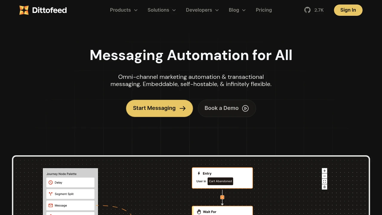 Dittofeed screenshot 1