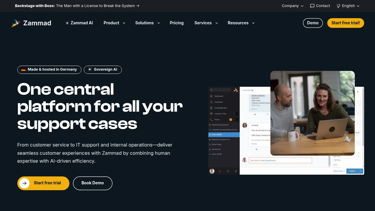 Zammad screenshot 1