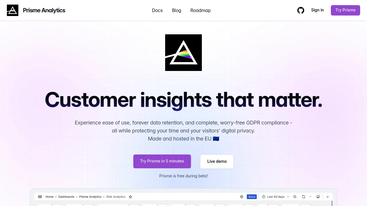 Prisme Analytics screenshot 1
