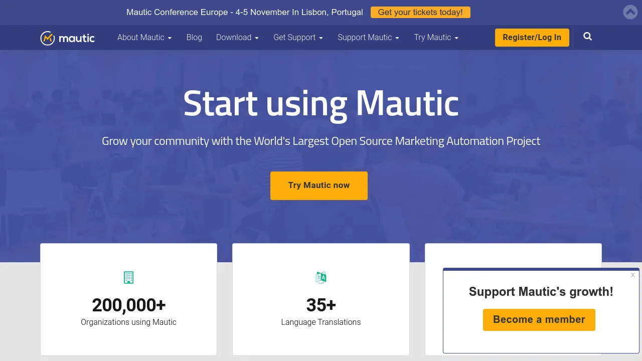 Mautic screenshot 1
