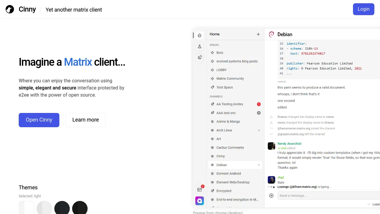 Cinny screenshot 1