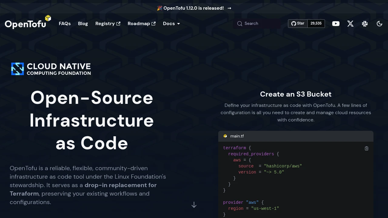 OpenTofu screenshot 1