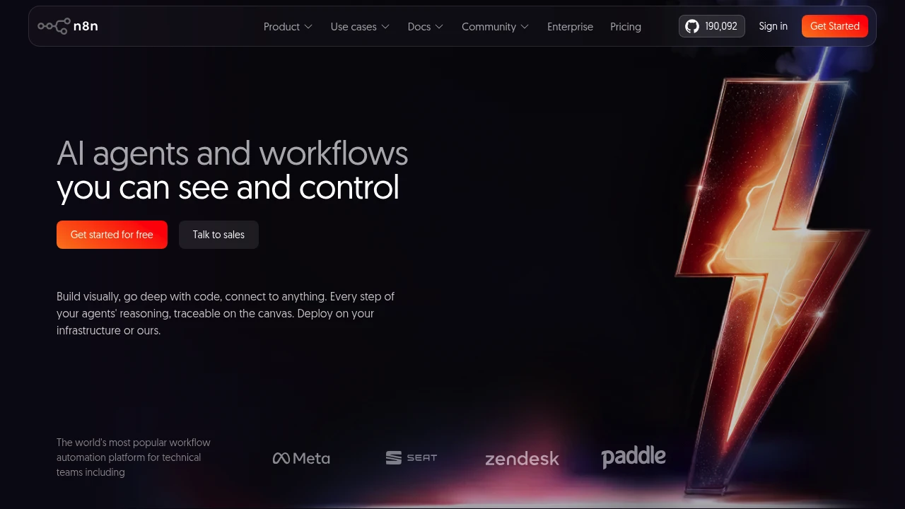 Screenshot of n8n