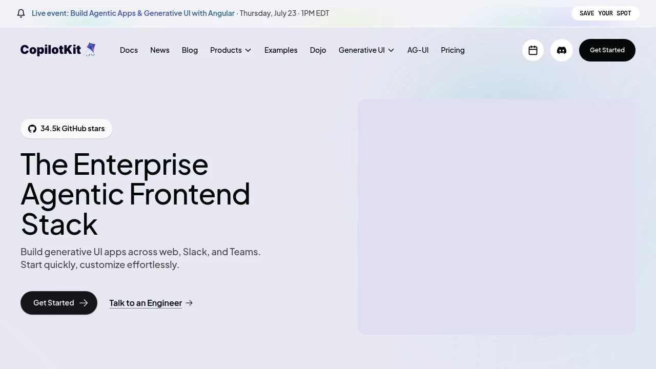 CopilotKit screenshot 1