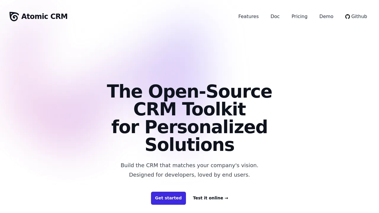 Atomic CRM screenshot 1