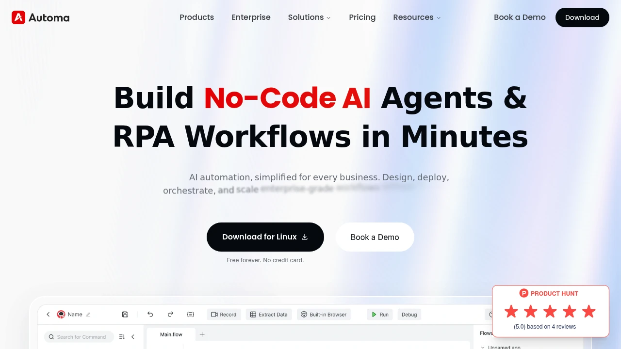 Automa screenshot 1