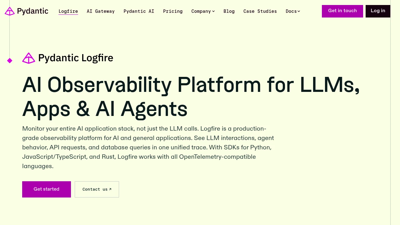 Logfire screenshot 1