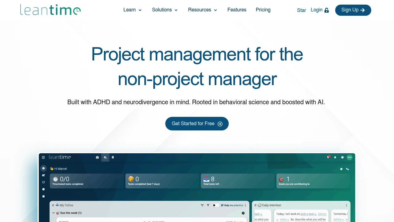 Leantime screenshot 1