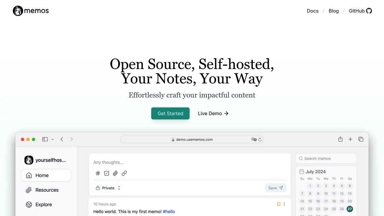 Memos screenshot 1