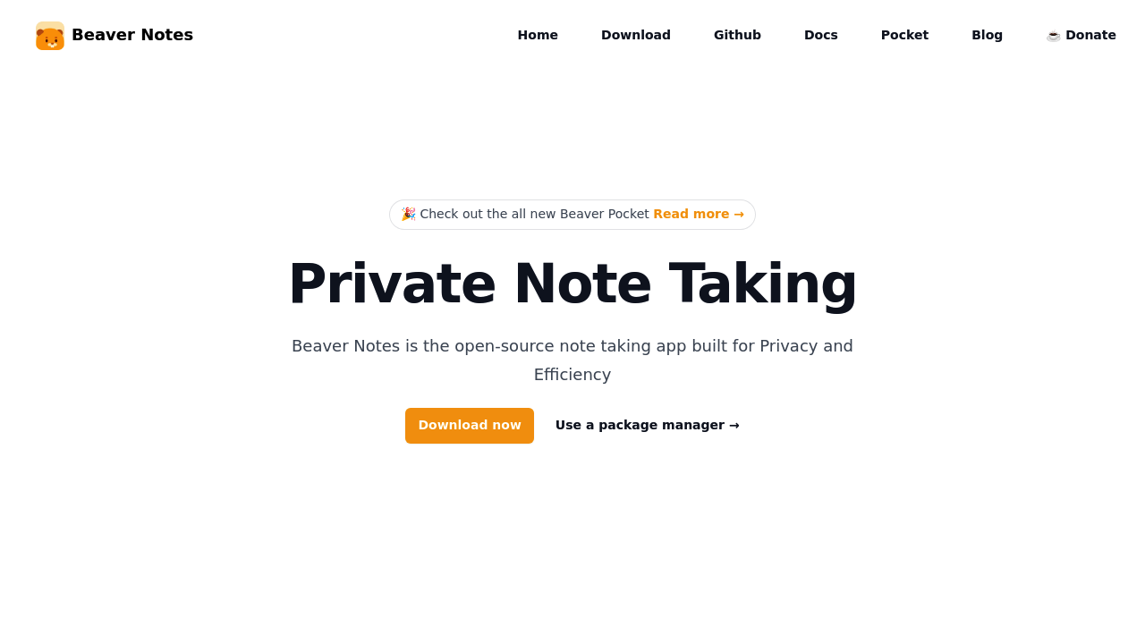 Beaver Notes screenshot 1