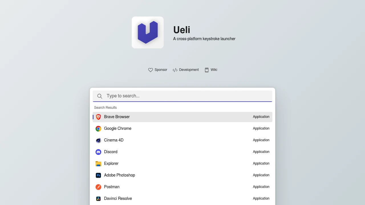 Ueli screenshot 1