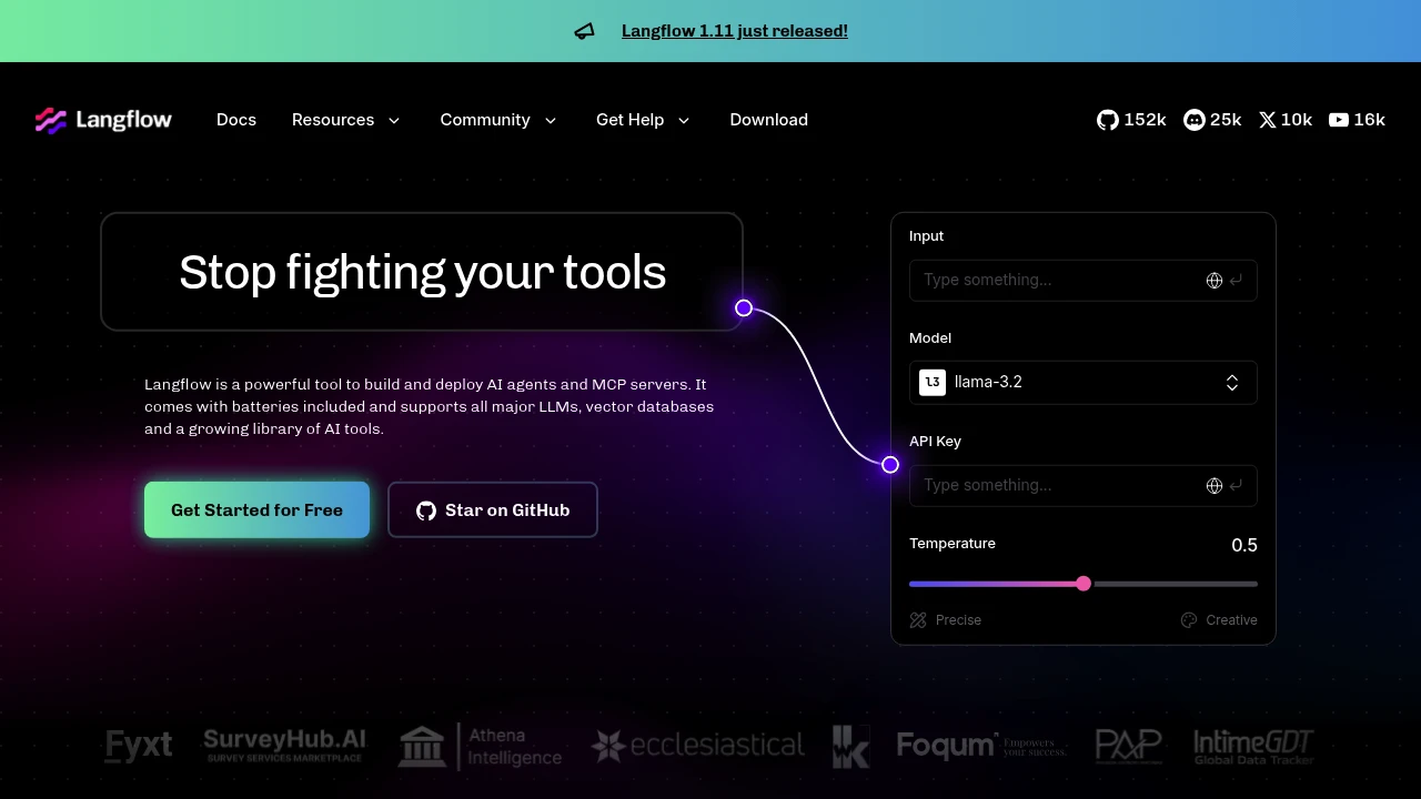 Langflow screenshot 1