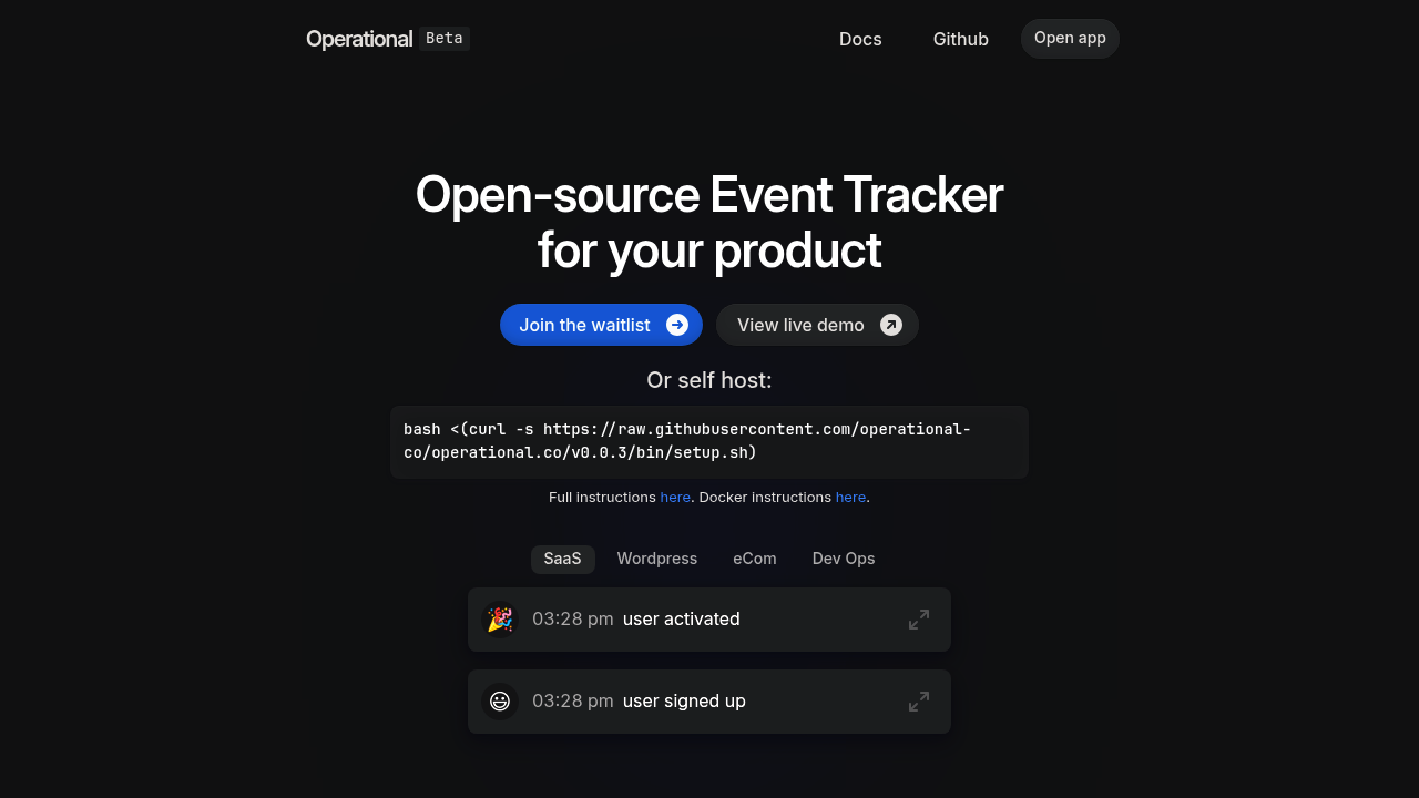 Operational screenshot 1