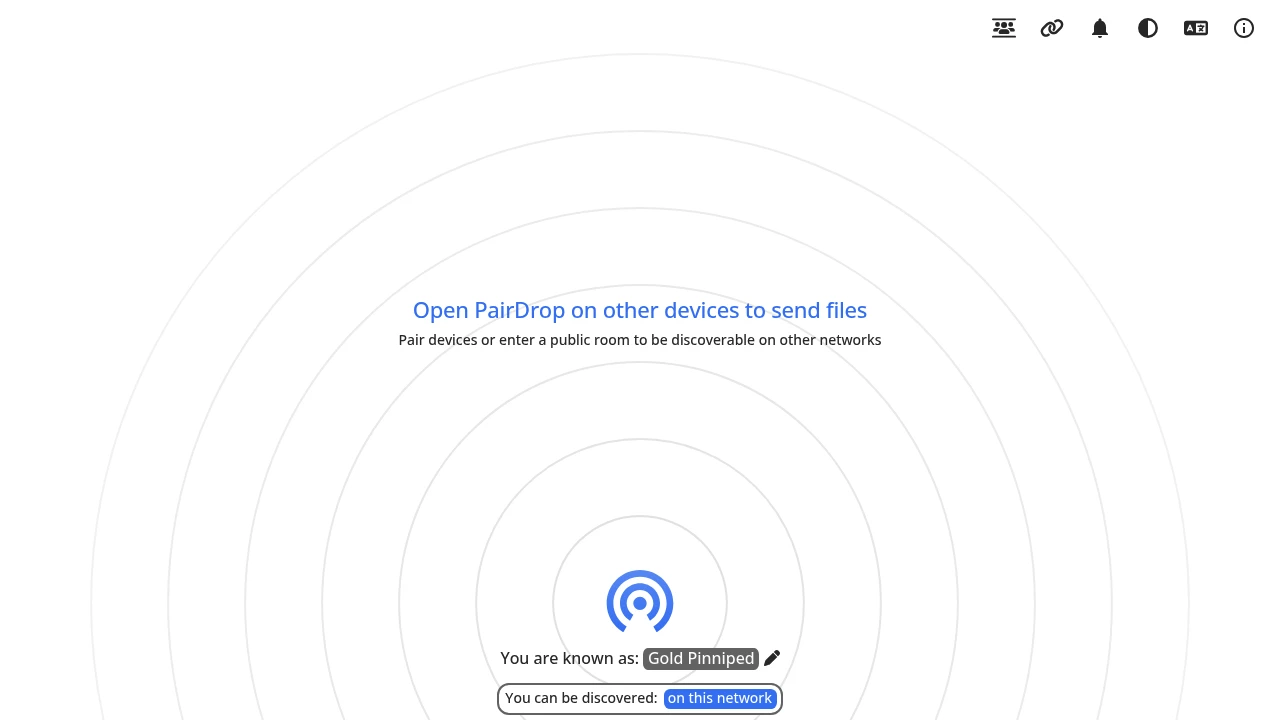 PairDrop screenshot 1