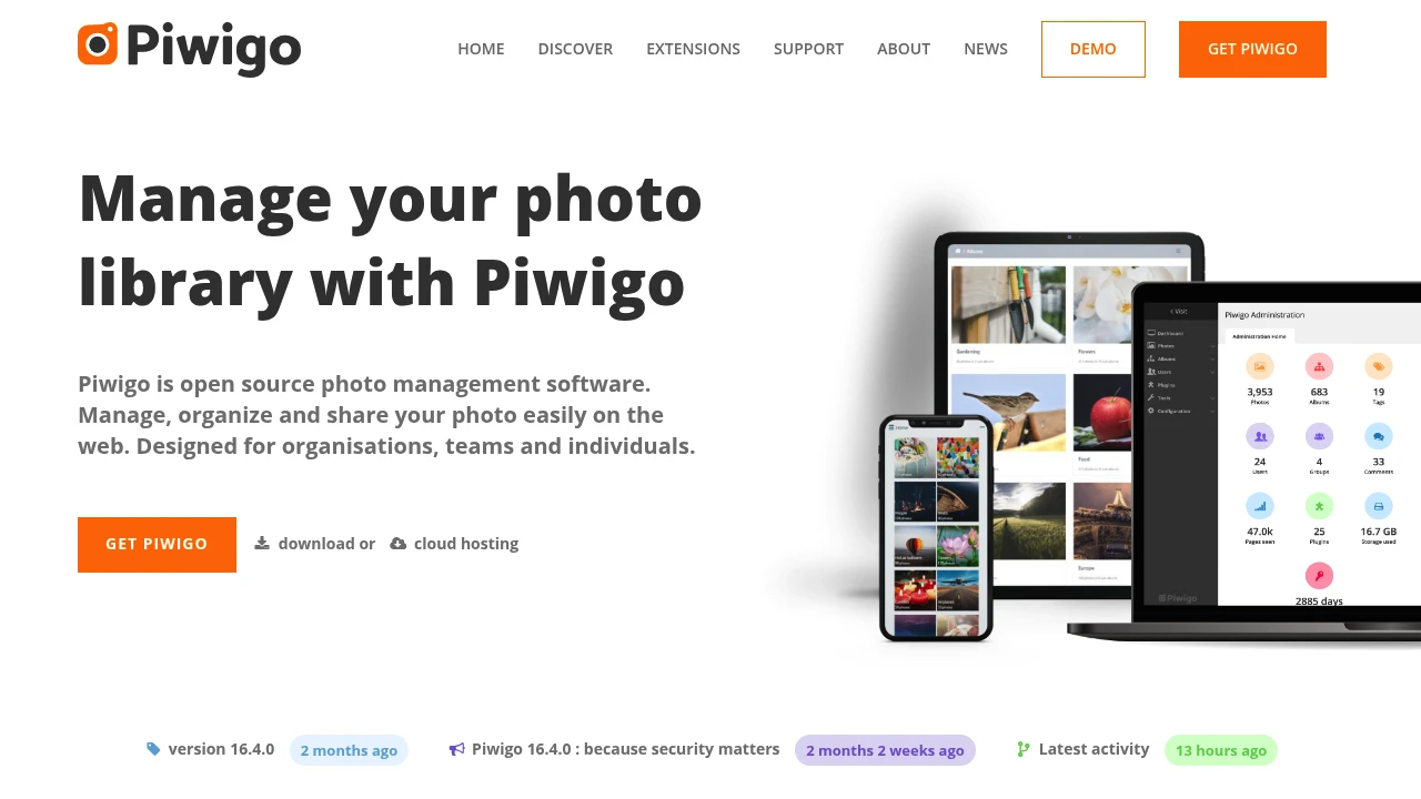 Piwigo screenshot 1