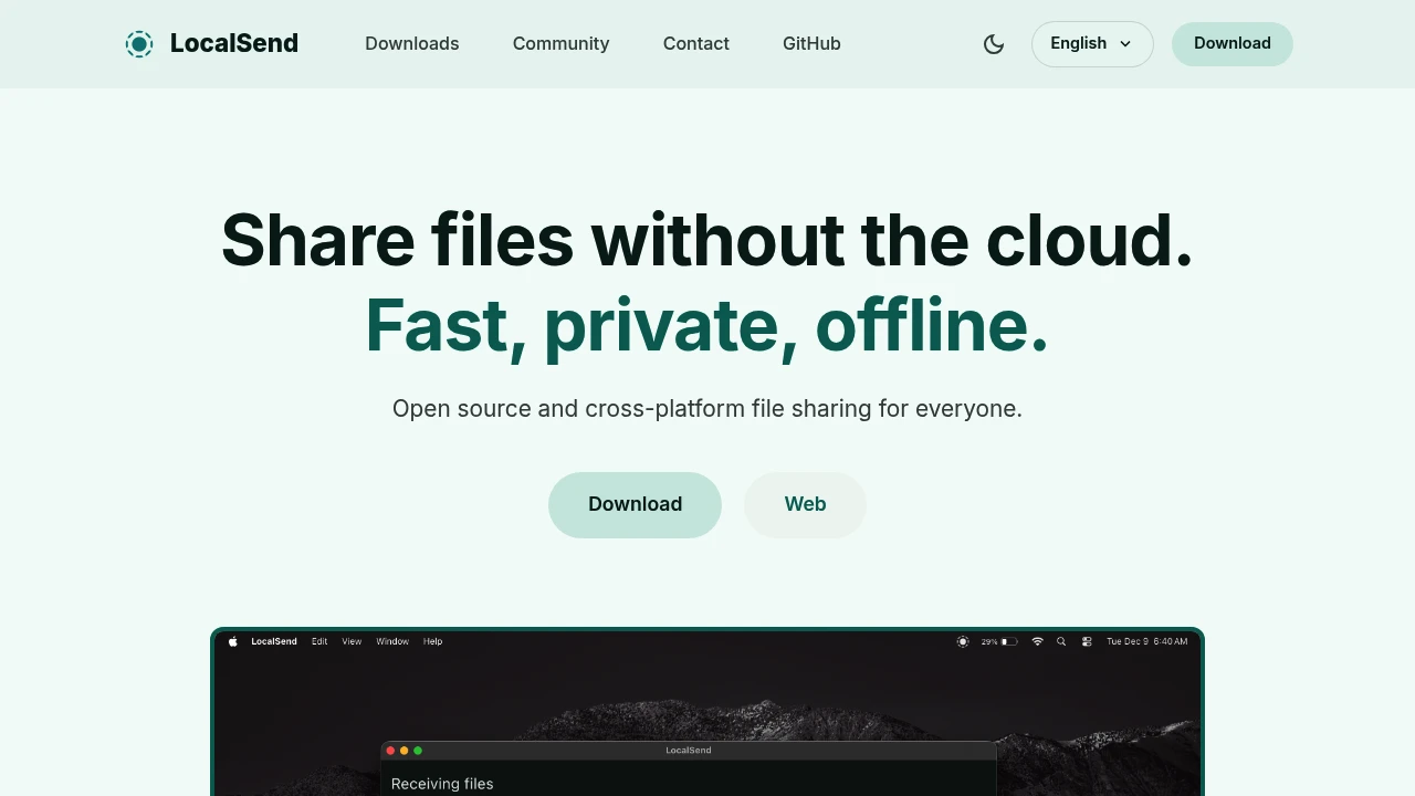Localsend screenshot 1