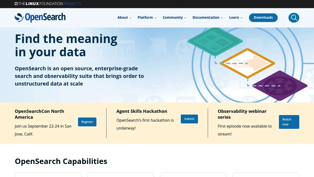 OpenSearch screenshot 1