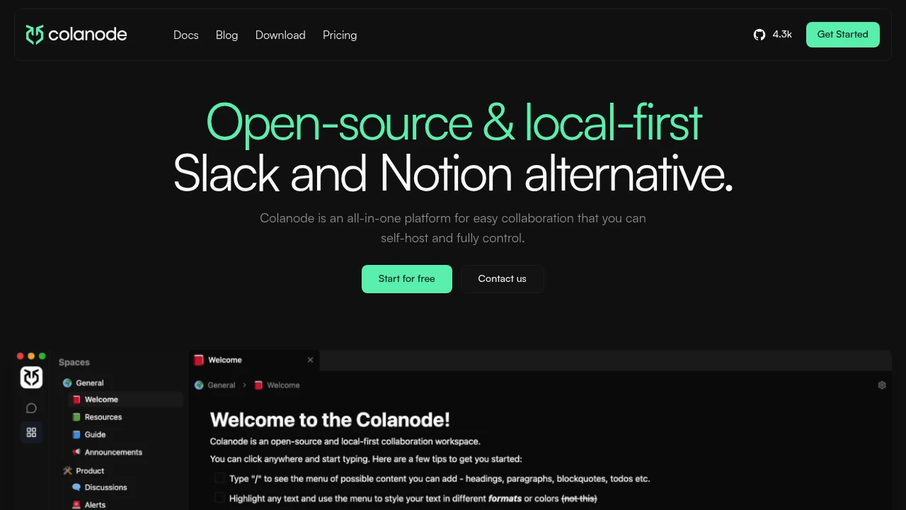 Colanode screenshot 1