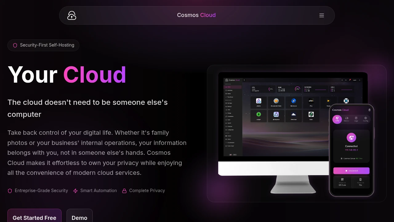 Cosmos Server screenshot 1