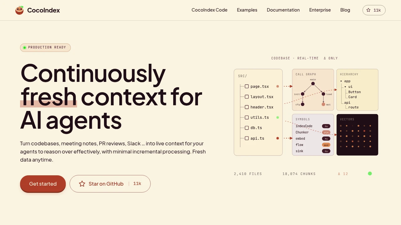 CocoIndex screenshot 1