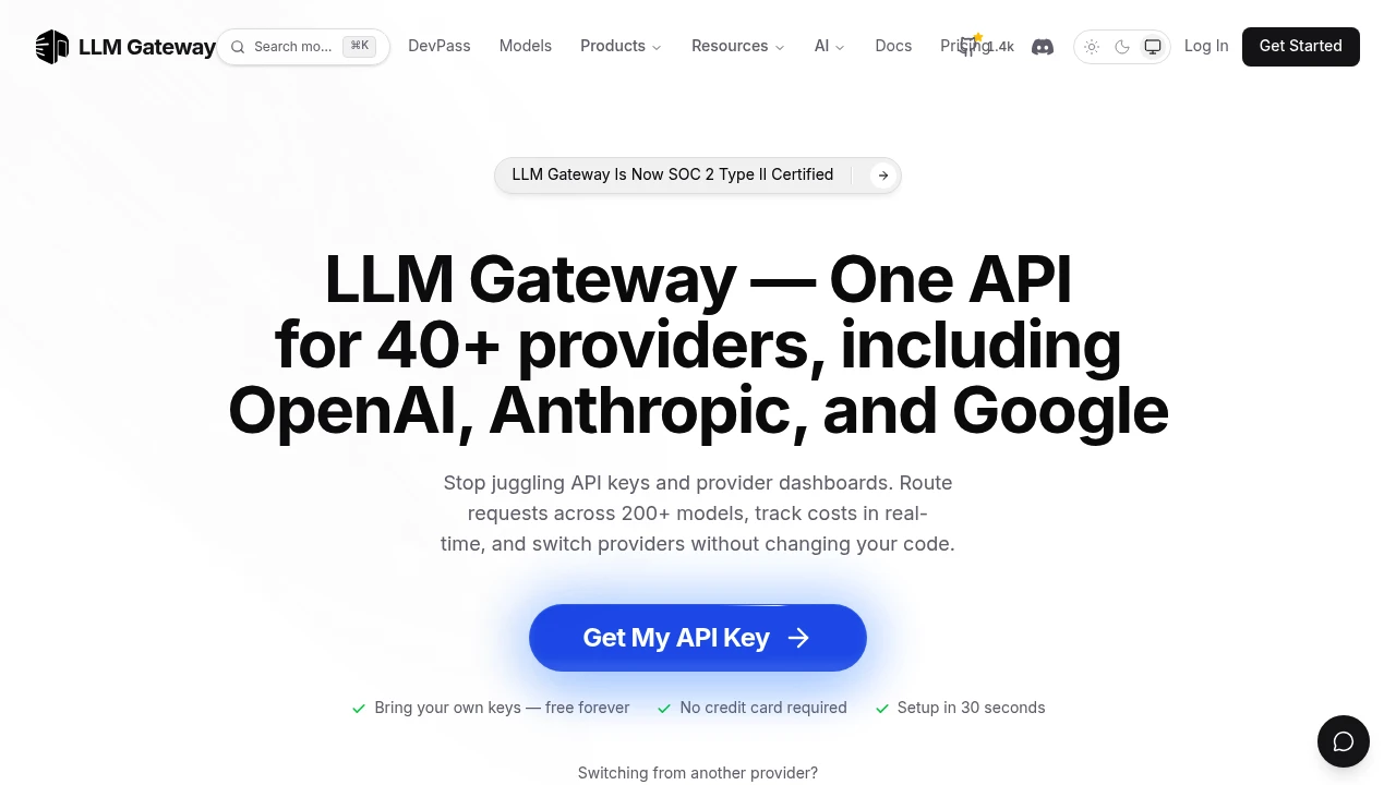 LLM Gateway screenshot 1