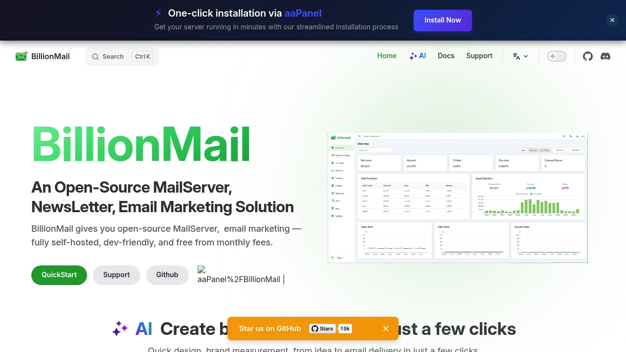 Billion Mail screenshot 1