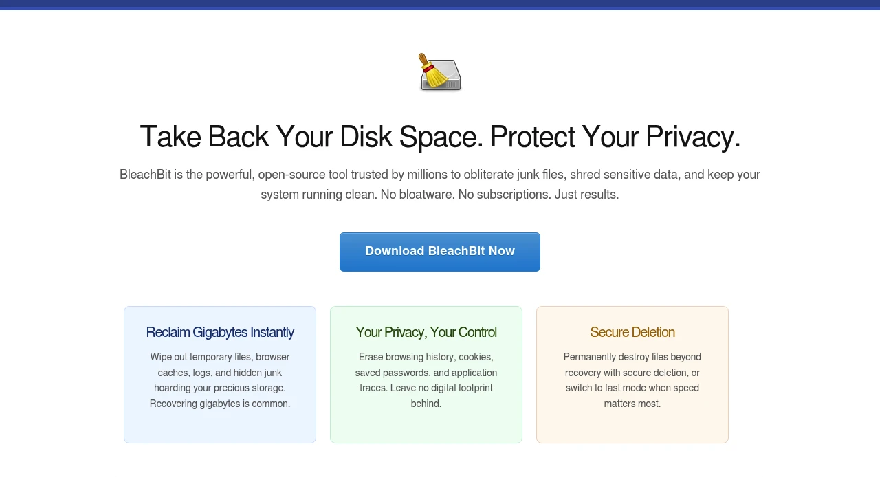 BleachBit screenshot 1
