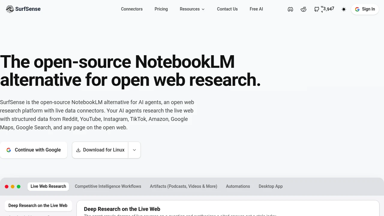 SurfSense screenshot 1