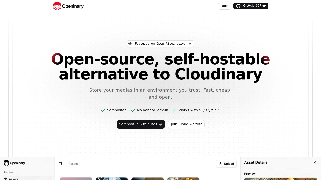 Openinary screenshot 1